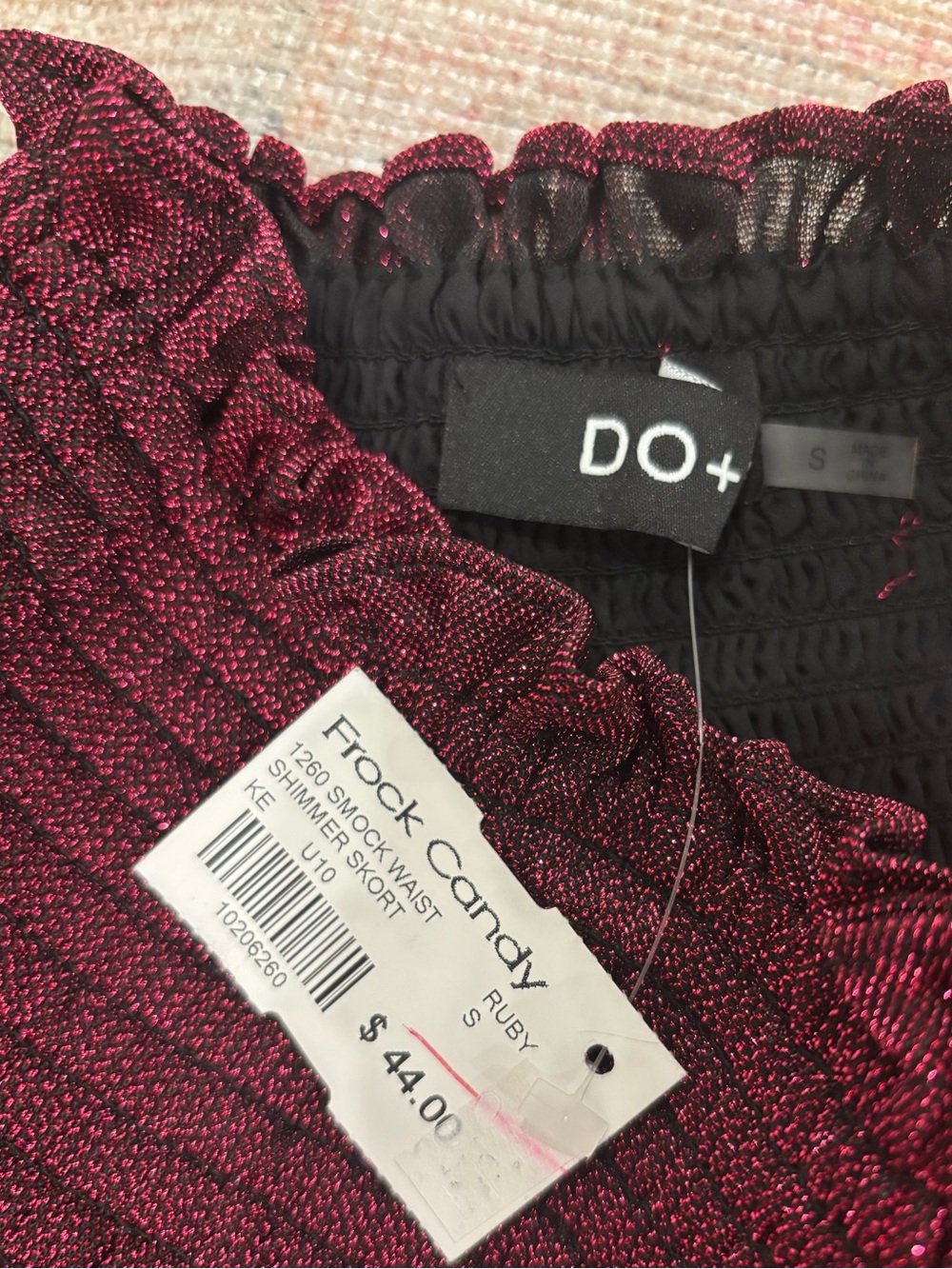 Ruby Red Ruffle Mini Skort - Picture 2 of 2